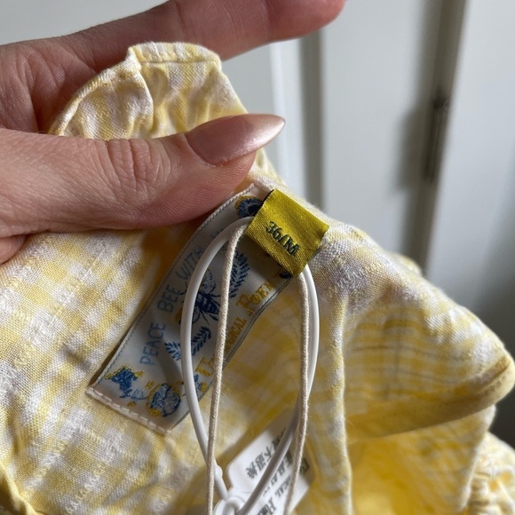 Unlogical Poem Peace Bee With You Yellow Textured Set - S/M - Picture 10 of 12
